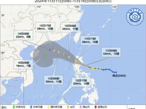 “银杏”强度减弱，“桃芝”将于12日移入南海